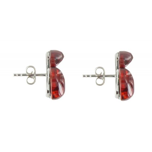 Boucles d'Oreilles Puces Argent Fleurs et Zirconium - LES POULETTES BIJOUX - Modalova