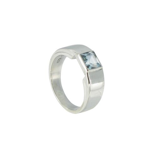 Bague Argent Topaze Carrée - taille 50 - LES POULETTES BIJOUX - Modalova