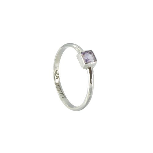 Bague Argent 925 et Améthyste - taille 58 - LES POULETTES BIJOUX - Modalova