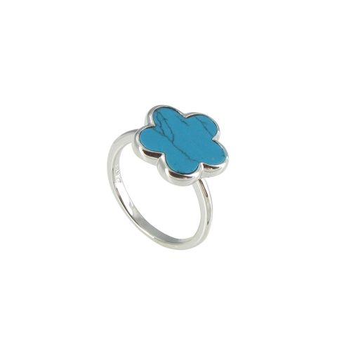 Bague Argent Chance Turquoise et Argent - LES POULETTES BIJOUX - Modalova