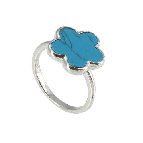 Bague Argent Chance Turquoise et Argent - LES POULETTES BIJOUX - Modalova