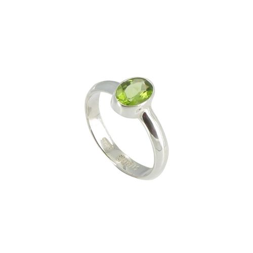 V Bague Argent 925 et Péridot Oval - taille 50 - LES POULETTES BIJOUX - Modalova