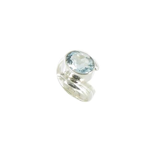 V Bague Argent Grande Topaze Oval Horizontal - taille 54 - LES POULETTES BIJOUX - Modalova