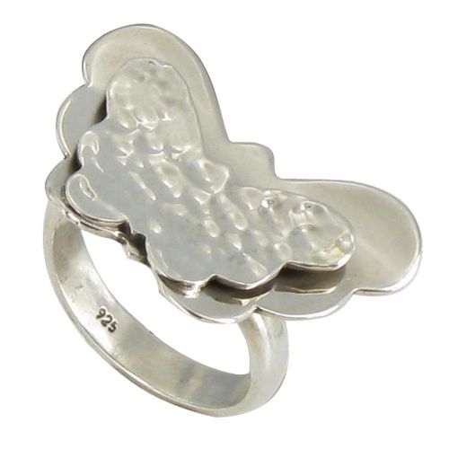 Bague Papillon 3D Argent 925 - taille 48 - LES POULETTES BIJOUX - Modalova