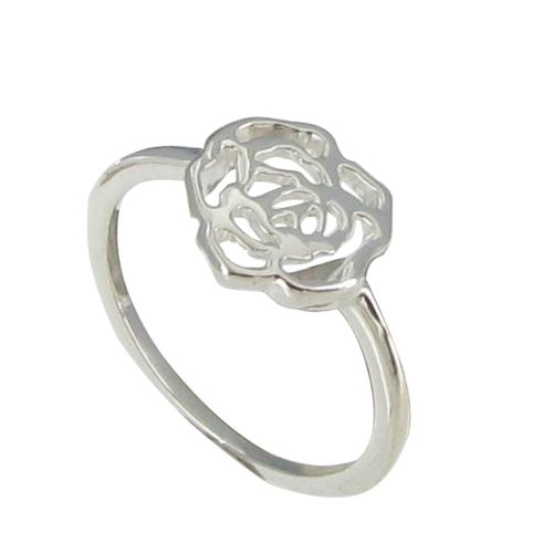 Bague Argent 925 Rose Ajourée - taille 52 - LES POULETTES BIJOUX - Modalova