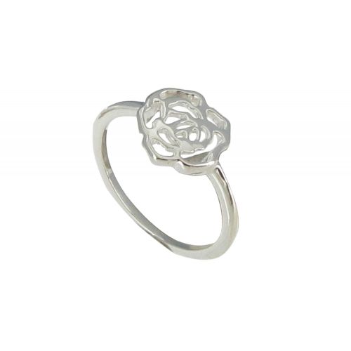 Bague Argent 925 Rose Ajourée - taille 58 - LES POULETTES BIJOUX - Modalova
