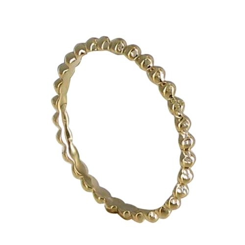 Bague Plaqué Or Anneau de Billes - taille 52 - LES POULETTES BIJOUX - Modalova