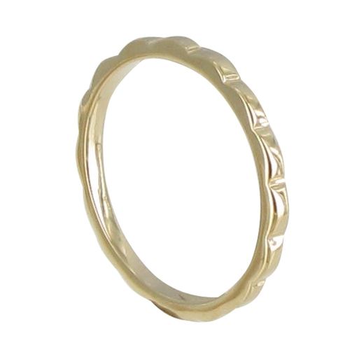 Bague Plaqué Or Anneau de Vagues - taille 62 - LES POULETTES BIJOUX - Modalova