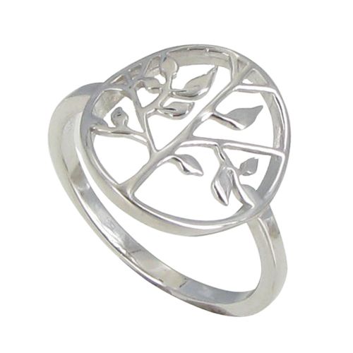 Bague Argent 925 Rhodié Arbre de Vie - taille 50 - LES POULETTES BIJOUX - Modalova