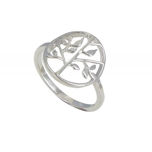 Bague Argent 925 Rhodié Arbre de Vie - taille 50 - LES POULETTES BIJOUX - Modalova
