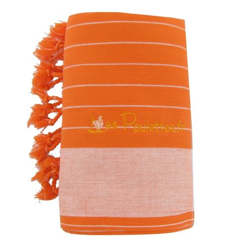 BIJOUX - Kikoy Serviette Plage Coton Couleur Rayé Blanc - LES POULETTES - Modalova