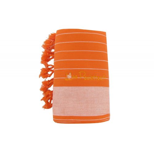 BIJOUX - Kikoy Serviette Plage Coton Couleur Rayé Blanc - LES POULETTES - Modalova