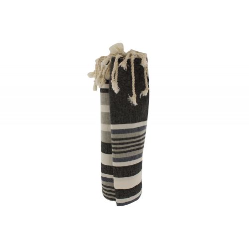 BIJOUX - V Fouta Drap Plage et Hammam Coton Rayé et Blanc - LES POULETTES - Modalova