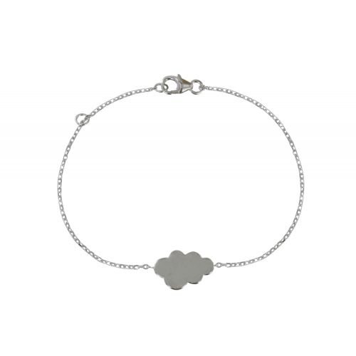 Bracelet Nuage de Printemps Rhodié - LES POULETTES BIJOUX - Modalova