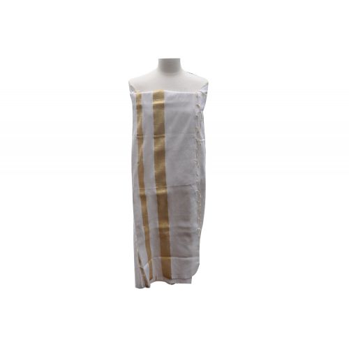 BIJOUX - V Fouta Drap Plage et Hammam Coton Rayé Lurex Doré - LES POULETTES - Modalova