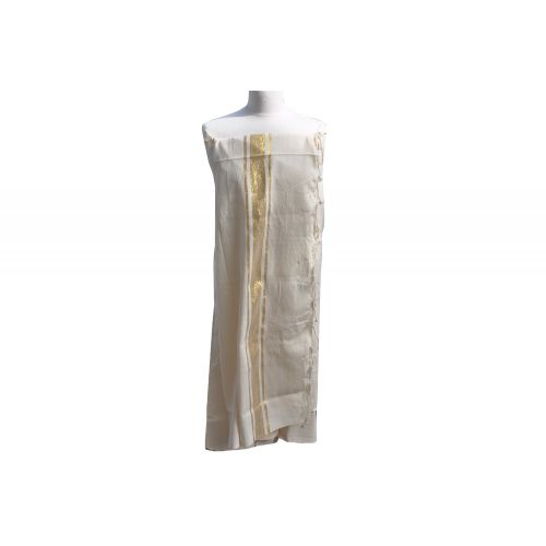 BIJOUX - V Fouta Drap Plage et Hammam Coton Rayé Lurex Doré - LES POULETTES - Modalova