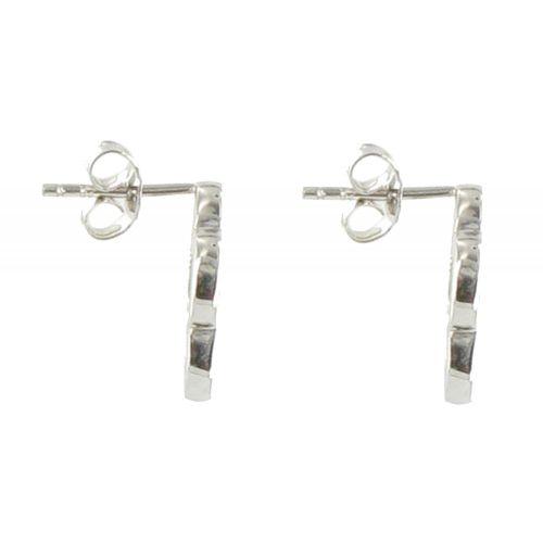Boucles d'Oreilles Chance Puces Argent et Corail - LES POULETTES BIJOUX - Modalova