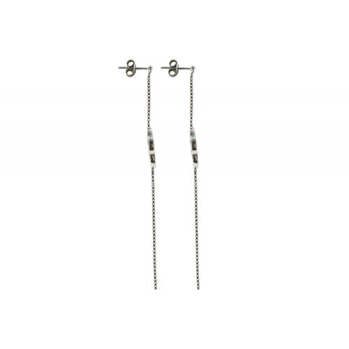 Boucles d'Oreilles Chance Longues en Argent et Corail - LES POULETTES BIJOUX - Modalova