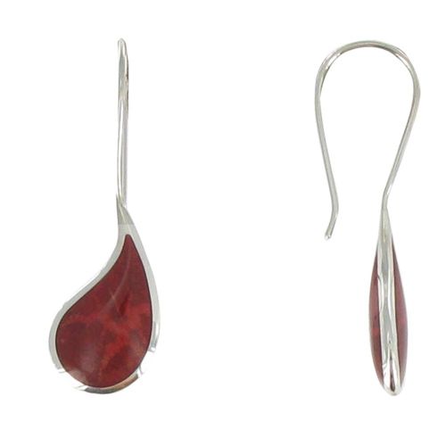 Boucles d'Oreilles en Argent et Goutte Couleur Corail - LES POULETTES BIJOUX - Modalova
