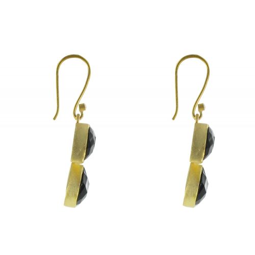 Boucles d'Oreilles Argent 925 Doré Crochet Tige de Feuilles e - LES POULETTES BIJOUX - Modalova