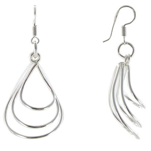 V Boucles d'Oreilles Trois Gouttes d' 925 - LES POULETTES BIJOUX - Modalova