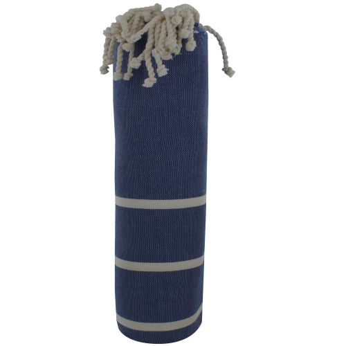 BIJOUX - Fouta Drap Plage et Hammam Coton Couleur Petites Rayures - LES POULETTES - Modalova