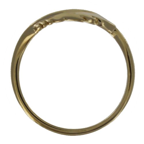 Bague Plaqué Or Plume d'Oiseau - taille 50 - LES POULETTES BIJOUX - Modalova