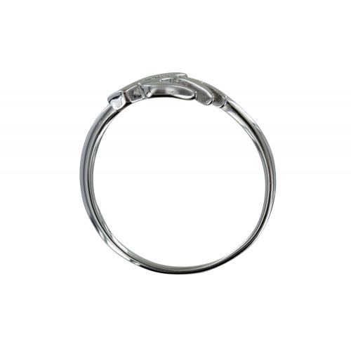 Bague Rhodié Hirondelle et Strass - taille 60 - LES POULETTES BIJOUX - Modalova