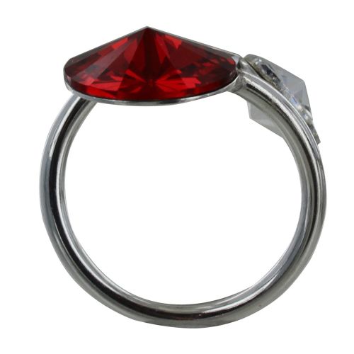 Bague Argent Orné de Cristal et Transparent - taille 52 - LES POULETTES BIJOUX - Modalova