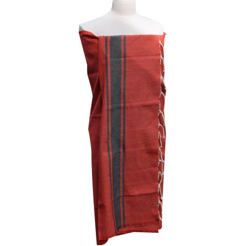 BIJOUX - V Fouta Drap Plage et Hammam Coton Couleur Bandes Noires - LES POULETTES - Modalova