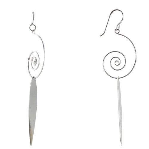 Boucles d'Oreilles Escargot et Feuille - LES POULETTES BIJOUX - Modalova