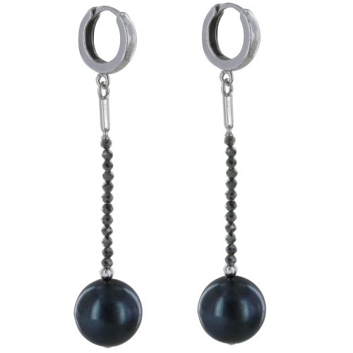 Boucles d'Oreilles Argent 925 Rhodié Perle de Culture No - LES POULETTES BIJOUX - Modalova