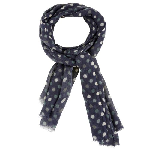 BIJOUX - Echarpe 100% Laine Pois Vert Blanc et Gris - LES POULETTES - Modalova