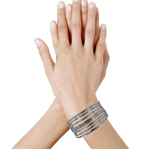 Bracelet Manchette Multifils - LES POULETTES BIJOUX - Modalova