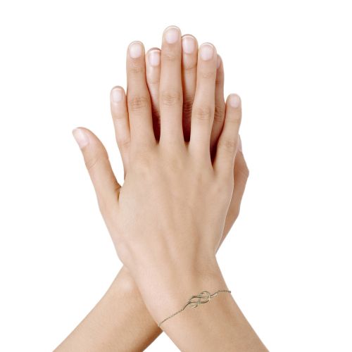 Bracelet Plaqué Noeud Marin - LES POULETTES BIJOUX - Modalova