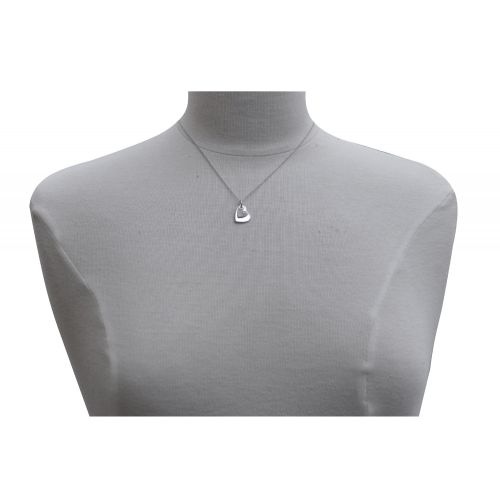 Pendentif Rhodié Double Coeurs et Strass - LES POULETTES BIJOUX - Modalova