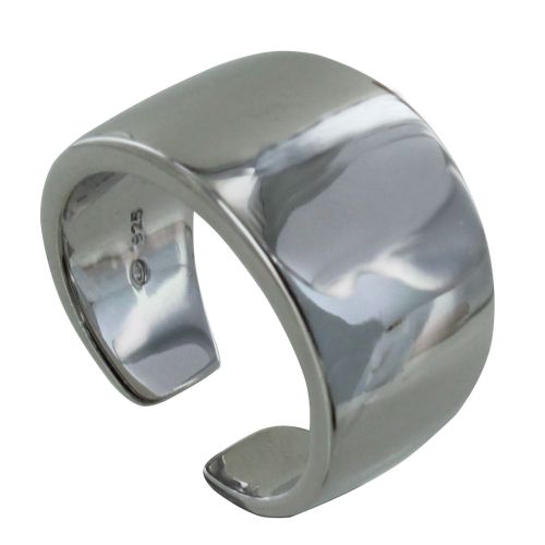 Bague 925 Rhodié Anneau Large - taille 56 - LES POULETTES BIJOUX - Modalova