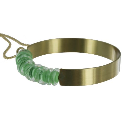 Collier Laiton Anneau et Petits Disques de Verre - Classics - LES POULETTES BIJOUX - Modalova