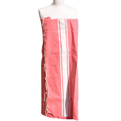 BIJOUX - V Fouta Drap Plage et Hammam Coton Couleur Foncé - LES POULETTES - Modalova