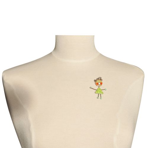 Broche Pin's Poupée émaillée à Pois - LES POULETTES BIJOUX - Modalova