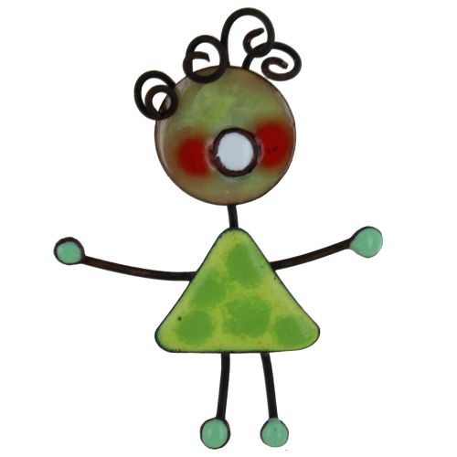 Broche Pin's Poupée émaillée à Pois - LES POULETTES BIJOUX - Modalova