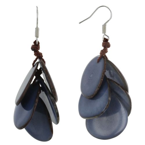 Boucles d'Oreilles Grappe de Pétales en Tagua - LES POULETTES BIJOUX - Modalova