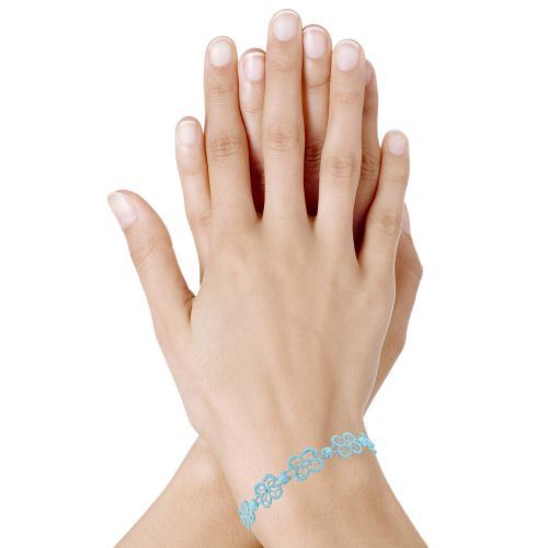 Cruciani Bracelet Dentelle Happy Ciel - LES POULETTES BIJOUX - Modalova