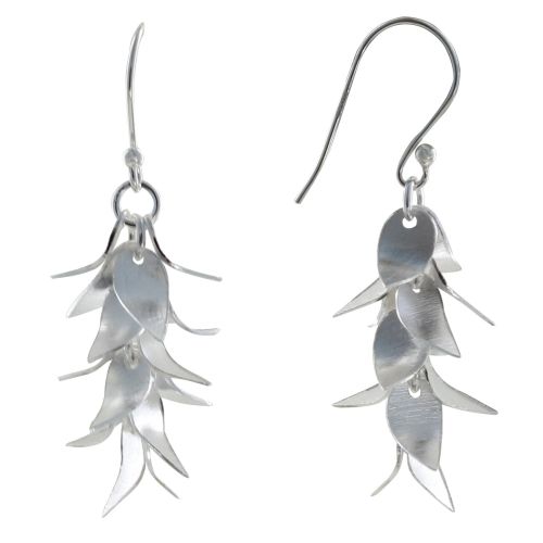 Boucles d'Oreilles 925 Grappe de Gouttes Incurvées - LES POULETTES BIJOUX - Modalova