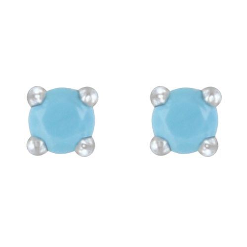 Boucles d'Oreilles Argent Rhodié Clous Perle - LES POULETTES BIJOUX - Modalova