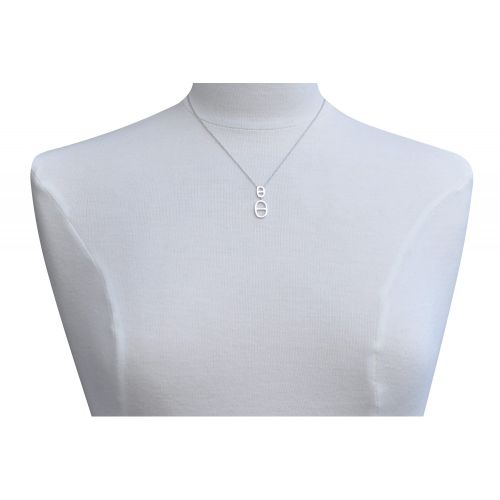 Collier Rhodié Deux Anneaux Marin - LES POULETTES BIJOUX - Modalova