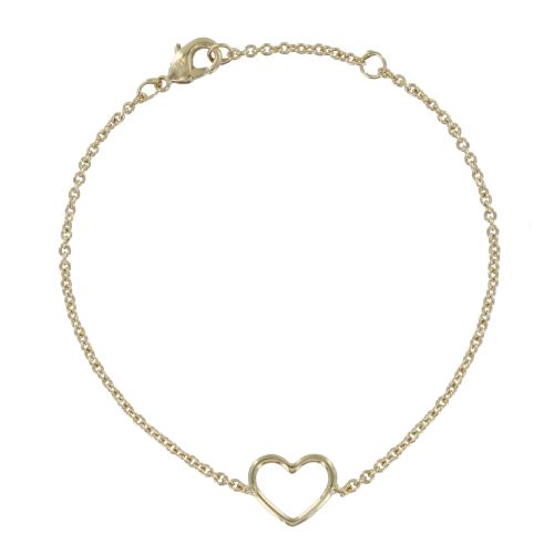 Bracelet Plaqué Coeur Ajouré - LES POULETTES BIJOUX - Modalova
