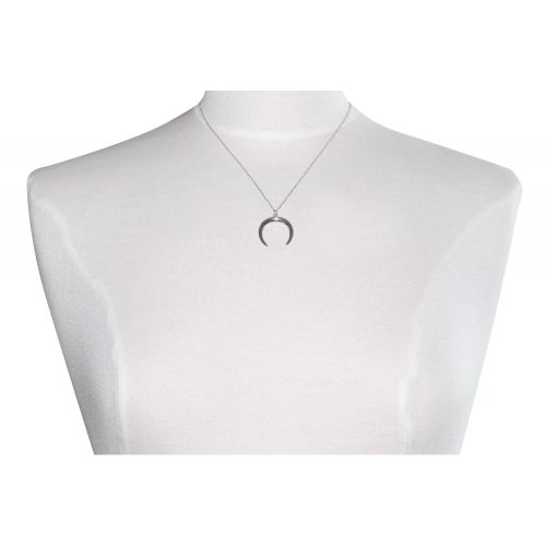 Collier Rhodié Croissant de Lune - LES POULETTES BIJOUX - Modalova
