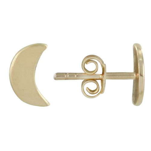 Boucles d'Oreilles Plaqué Lune et Croissant de Lune - LES POULETTES BIJOUX - Modalova
