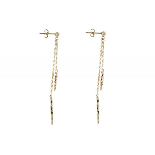 Boucles d'Oreilles Plaqué Deux Ailes d'Ange et Strass - LES POULETTES BIJOUX - Modalova